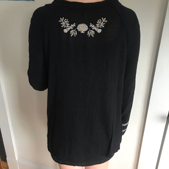Free people long sleeve embroidered top - Picture 6 of 6
